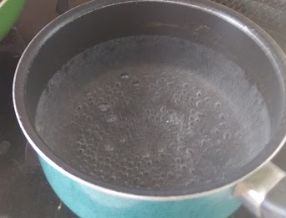 除湿機の水を煮沸消毒