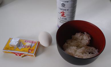 焼き卵かけご飯の材料